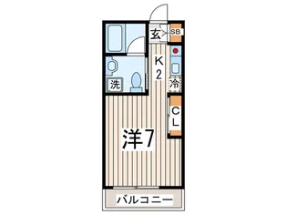 クレセント【2階】の間取り