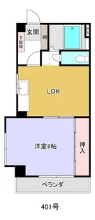 416 新晃ビル【4階】の間取り