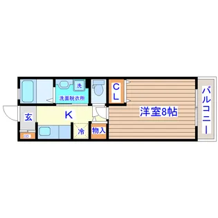 ピュアソシア【1階】の間取り
