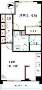 プライムメゾン武蔵野の杜【1階】の間取り