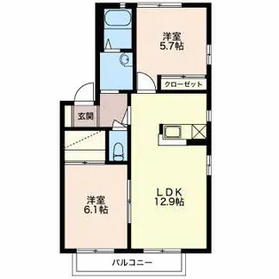 天王ドルフ【2階】の間取り