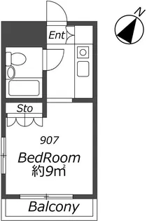 AP1163 メゾン・ド・祇園【9階】の間取り