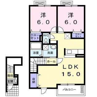 Laurel F.A【2階】の間取り