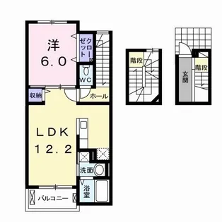 Perch I【3階】の間取り