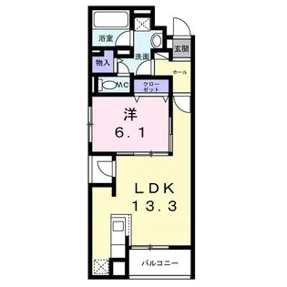 クレシエンテ ひばり【1階】の間取り