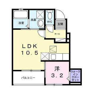 コンフィー中山台I【1階】の間取り