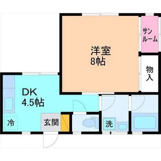 ハイム前川【1階】の間取り