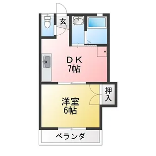 のおぶるかにえ【1階】の間取り