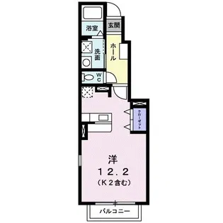 フロントフィールド1番館【1階】の間取り