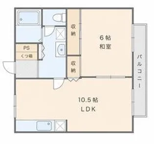 ビーライン今泉【1階】の間取り