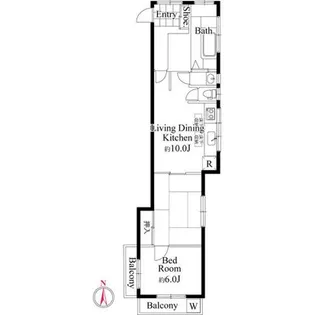シーズ・レジデンス永福町メゾン【1階】の間取り
