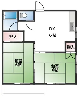 グリーンコーポ市川【2階】の間取り