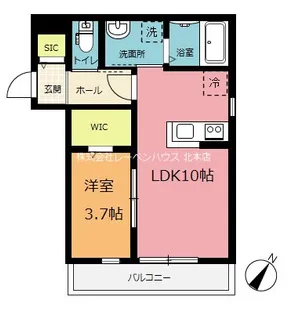 プライスI【2階】の間取り