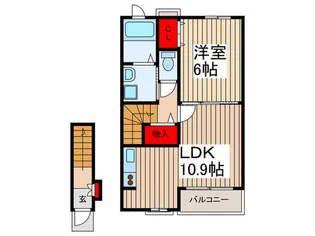 ベルヴィ-I【1階】の間取り