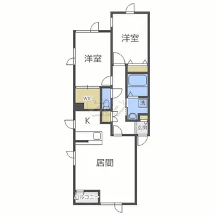 クレール【2階】の間取り