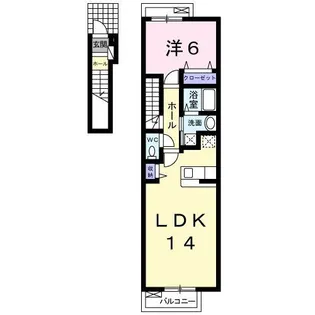 サンパティーク【2階】の間取り