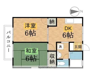 セジュールウチダ【2階】の間取り