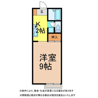 フォブール喜多川 A棟B棟【2階】の間取り