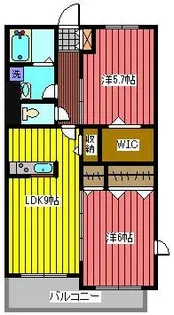 クラインガルテン【3階】の間取り