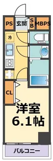 ワールドアイURBAN GATE【5階】の間取り