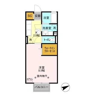 ピーノ・ドマーニ【1階】の間取り