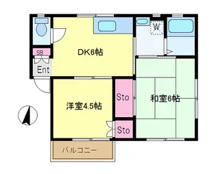 レジデンスライトピア【2階】の間取り