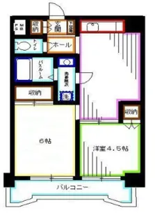 高円寺サンパレス【6階】の間取り