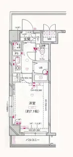 菱和パレス三田慶大前【1階】の間取り