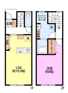 ロイヤルパレス燕 I【1階】の間取り