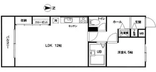 メープルコート中青木【1階】の間取り