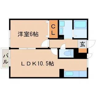 ベルコート木ノ座【2階】の間取り