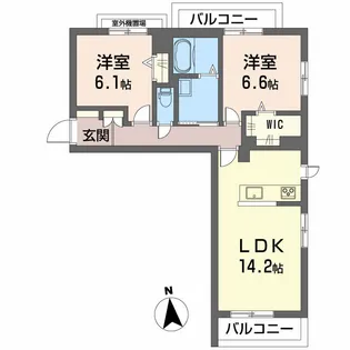 ツアンガーデン【3階】の間取り