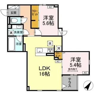 U Residence 森野【1階】の間取り