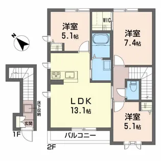 サンヒルズ南光台【2階】の間取り