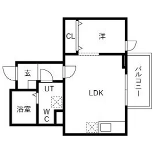 メリディアン台原【3階】の間取り