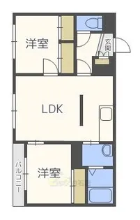 ラ・パルマ南郷【3階】の間取り