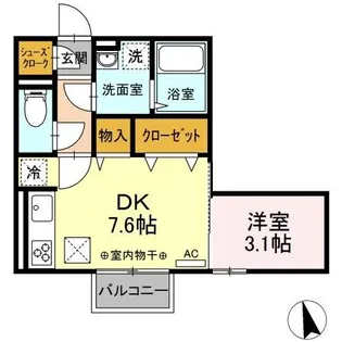 MNハウス和田多中【2階】の間取り