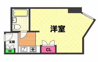 ノイメゾン堀江【6階】の間取り