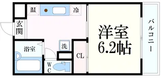ロジェ楠丘【3階】の間取り