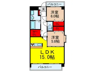 アンフィニXI緑地公園の間取り