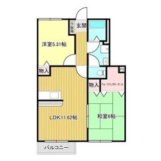 ミレニアム・サンE棟【1階】の間取り