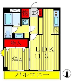 メゾン・ヴェール【4階】の間取り