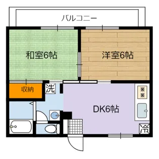 ウエストガーデン【2階】の間取り