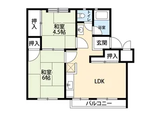 公社賃貸SMALIO 香里三井【5階】の間取り