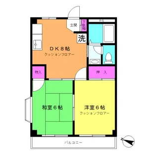メゾン八木下【4階】の間取り