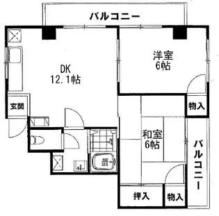 セントラルパークマンション【1階】の間取り