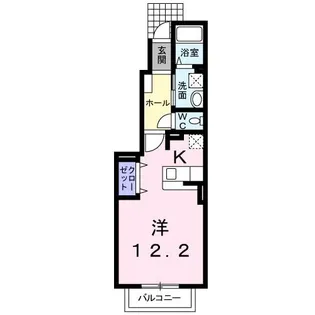 サフラン【1階】の間取り