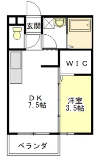 エスプワール城之内【1階】の間取り