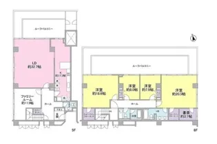 麻布マナー AzabuManorの間取り