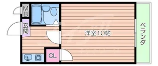 朝日が丘尾田ハイツ【4階】の間取り
